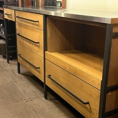 【武蔵小山店】CRUSH GATE(クラッシュゲート)　Easy Life (イージーライフ)　ATRANDOM (アトランダム)カウンターセット ダイニングユニット レンジボード　食器棚　キッチン収納　壁面収納　カウンター　キッチンカウンター　関家具　crushgate atrandom の画像
