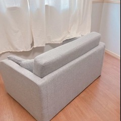 3way ソファベッド グレー 2人がけ
  の画像