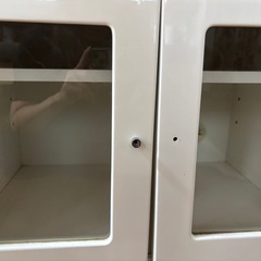 白のテレビボード　キャビネット　値下げしましたの画像