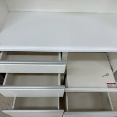 ★リユースのサカイ高崎店★TJ13012  レンジボード 白 H202×D42×W100 クリーニング済みの画像