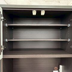 ★リユースのサカイ高崎店★TJ13013 (株)ニトリ レンジボード ダークブラウン H205×D45×W80 クリーニング済みの画像