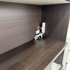 ★リユースのサカイ高崎店★TJ13013 (株)ニトリ レンジボード ダークブラウン H205×D45×W80 クリーニング済みの画像