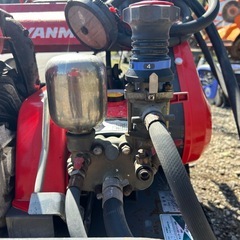 ヤンマー　自走式　動力噴霧機 セット動噴　動噴　給水ホース　排水ホース付き  自動巻取　散布　除草　潅水　防除 AEPG30 4馬力　宮崎　簡易始動動画ありの画像
