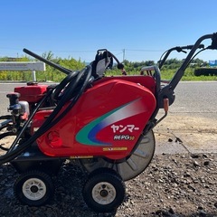 ヤンマー　自走式　動力噴霧機 セット動噴　動噴　給水ホース　排水ホース付き  自動巻取　散布　除草　潅水　防除 AEPG30 4馬力　宮崎　簡易始動動画ありの画像