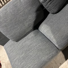 再投稿L字ソファ3人掛けと2人掛けソファに変わります。の画像