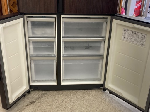 【愛品館江戸川店】保証充実 アクア 2021年製 512L 4ドア冷凍冷蔵庫 AQR-TZ51K(T)