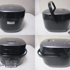 G∀60 炊飯器 シャープ KS-CF05B-B 3合炊き 2023年製 中古品 検：SHARP ジャー 黒 ブラック マイコンの画像