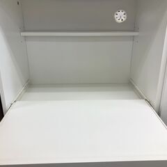 【ジャングルジャングルサカイ石津店】NITORI ニトリ フォルムN 食器棚 レンジ台 キッチン収納 収納家具 ホワイト クリーニング済み 堺市 西区 堺区 石津の画像