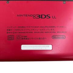 186000 現状品 Nintendo 任天堂 ニンテンドウ ニンテンドー3DS LL SPR-001  レッド×ブラック [0000000001829]の画像