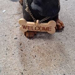 リサイクルショップどりーむ天保山店　No.4424　犬の置物　ダックスフンド　可愛くて癒されます(≧▽≦)の画像