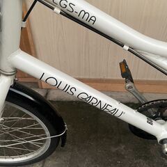 リサイクルショップどりーむ荒田店　No529 自転車　ミニベロ　LOUISGARNEAU　ルイガノ　LGS-MA　軽量アルミフレーム　ギア切り替え付き　状態良好♪　タイヤ前後交換済みの画像