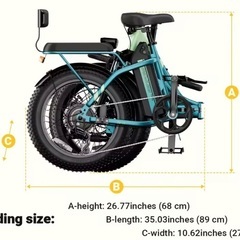 ✨新品✨折りたたみ電動アシスト自転車 子供サドル付きの画像