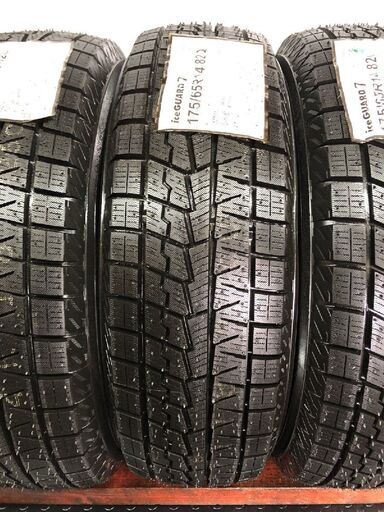 【新品】YOKOHAMA ice GUARD iG70 175/65R14 82Q 14インチ スタッドレス 4本 21年製 VW/up! デミオ キューブ コルト フィット等　(STS032)