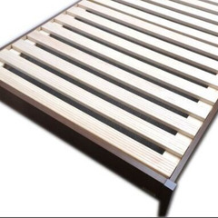 新札幌 フランスベッド ポースUC ミドルブラウン セミダブルベッドフレーム W124×D196×H26cm / No.3625の画像