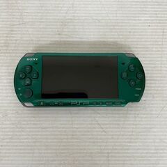 SONY PSP 本体 PSP-3000 ACアダプタ付き グリーン 起動OK ジャンク ポータブルゲーム機 中古 初期化済 ゲーム機 Y2299の画像