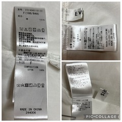 バックオープン エヴリス シャツ オーバーサイズ F 白 レディース 背中開きの画像