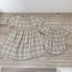 姉妹お揃いワンピースの画像