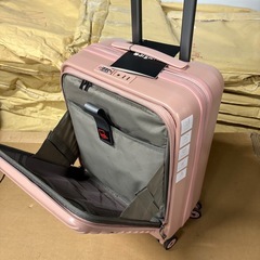 新品　サイドオープン　Sサンズ　35L／45L 拡張機能付き　耐衝撃 静音 ABS+PC キャリーバッグ キャリーケース スーツケース 機内持ち込み 前開き YKKファスナー フロントオープン TSAロック ハードケース 海外 の画像