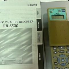 Victor HR-S500 S-VHS ビデオデッキ 動作確認済 リモコン•取説付属 ビデオカセットレコーダー 2001年製 中古美品 ④の画像