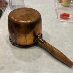銅製小鍋　直径14cm 飴細工などにの画像