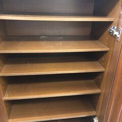 【ジャングルジャングル石津店】シューズボックス 下駄箱 幅120cm 収納家具 ブラウン クリーニング済み 堺市 石津の画像