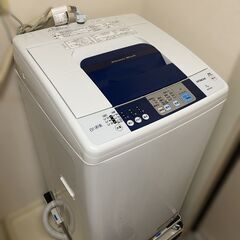 洗濯機✕冷蔵庫セット ([日立] 7.0kg 全自動洗濯機 ピュアホワイト 送風乾燥機能 NW-R702 2015年～2016年製, 138L 2ドア冷蔵庫 パナソニック NR-B144W-S 2011年～2012年製の画像