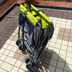 【受付終了】 　　公園　キャンプ　 アウトドア　ロゴス　キャリーカート　キャリーワゴン　おりた折りたたみの画像