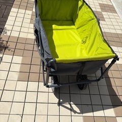 【受付終了】 　　公園　キャンプ　 アウトドア　ロゴス　キャリーカート　キャリーワゴン　おりた折りたたみの画像