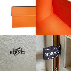エルメス  腕時計 ブラウン  HERMES 木箱 収納ケースの画像