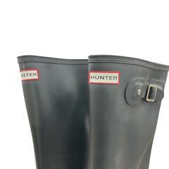 180101 現状品 HUNTER ハンター レインシューズ 24 ブラック レディース [0000000001860]の画像