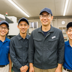 製造オペレーター（金属部品加工）【地元で安定して働ける製造スタッフ募集】 カメラや望遠鏡などに使われる金属部品をつくる仕事です。最新設備を使い、プログラムで機械を自動運転！未経験でも手に職がつきます。完全週休二日・基本給20〜35万円＋各種手当・退職金制度あり。平均年齢30歳、若手中心の活気ある職場！上野原市でモノづくりに本気で向き合う仲間を募集します。の画像