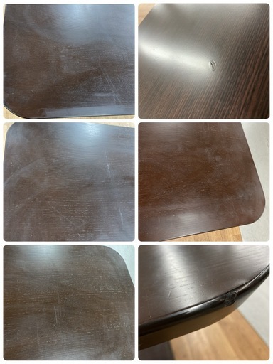 S781 ⭐ NITORI ニトリ 昇降式ダイニングテーブル コラボ120DT DBR 高さ56-73cm USED