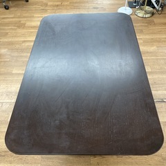 S781 ⭐ NITORI ニトリ 昇降式ダイニングテーブル コラボ120DT DBR 高さ56-73cm USEDの画像
