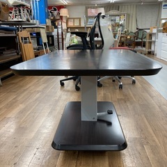 S781 ⭐ NITORI ニトリ 昇降式ダイニングテーブル コラボ120DT DBR 高さ56-73cm USEDの画像