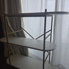 LOWYA オープンラック オープンシェルフ 白 棚の画像