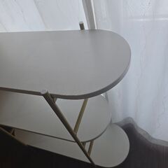 LOWYA オープンラック オープンシェルフ 白 棚の画像