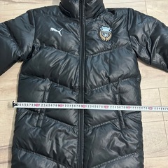 川崎フロンターレ　PUMA プーマ　ベンチコート　ダウン　M ブラック　Jリーグの画像