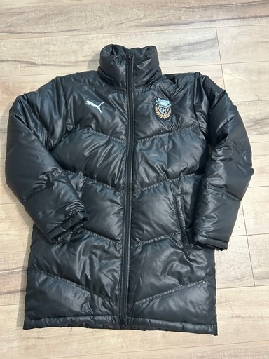 川崎フロンターレ　PUMA プーマ　ベンチコート　ダウン　M ブラック　Jリーグ 川崎フロンターレ PUMA プーマ ベンチコート ダウン M ブラック Jリーグ