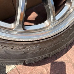 work 11R 17 8J pcd114.3 +35 2本 ホイールの画像