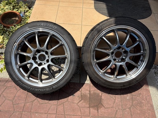 work 11R 17 8J pcd114.3 +35 2本 ホイール