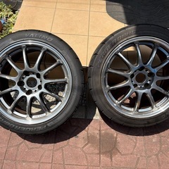 work 11R 17 8J pcd114.3 +35 2本 ホイールの画像
