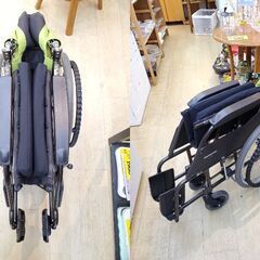 Panasonic パナソニック 車椅子 おでかけ車いす ルッタ 自走式 介助用 介護用 折りたたみ式■買取帝国 朝霞店の画像