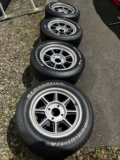 ⭐︎当時物⭐︎ハヤシレーシング　ストリート　アルミホイール＋BF グッドリッチ　タイヤセット