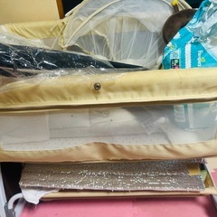 赤ちゃん用品ベッドメッシュ 蚊帳付き ベージュの画像