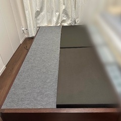 日本ベッド　シングル　引き出し付きベッドフレームの画像
