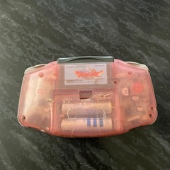 ゲームボーイアドバンス ミルキーピンク？ 中古 ゲームカセット付き 動作確認済みの画像