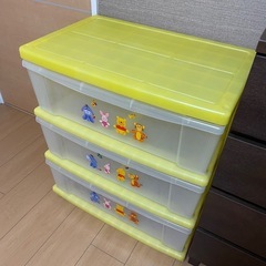 チェスト　3段式　プーさんの画像