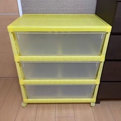 チェスト　3段式　プーさんの画像
