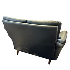 合成皮革 2人掛けソファ Nシールド コウテイ3 DBR 合皮ソファ ハイバックソファ の画像