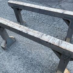 木製 手作りウマ 2脚1セット短め ②, ③の画像